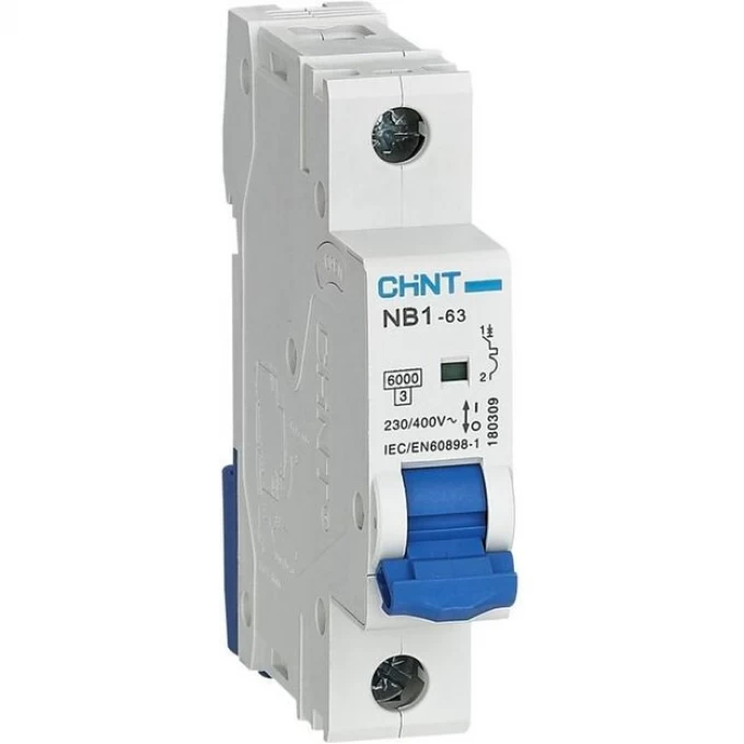 Автоматический выключатель CHINT NB1-63 1P 13A 6кА х-ка B (R) 179601 Автоматический выключатель CHINT NB1-63 1P 13A 6кА х-ка B (R) 179601
