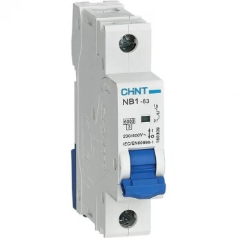 Автоматический выключатель CHINT NB1-63 1P 1A 6кА х-ка B (R)