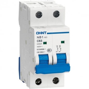 Автоматический выключатель CHINT NB1-63 2P 50A 6кА х-ка B (R)