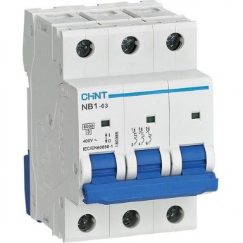 Автоматический выключатель CHINT NB1-63 3P 13A 6кА х-ка C (R)