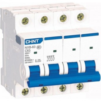 Автоматический выключатель CHINT NB1-63 4P 20A 6кА х-ка B (R)
