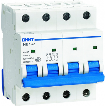 Автоматический выключатель CHINT NB1-63 4P 40A 6кА х-ка D (DB) (R)