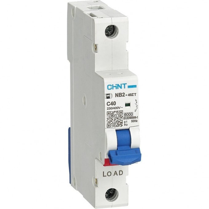 Автоматический выключатель CHINT NB2-40ZT 1P 16А 6кА хар-ка C (R) 448245