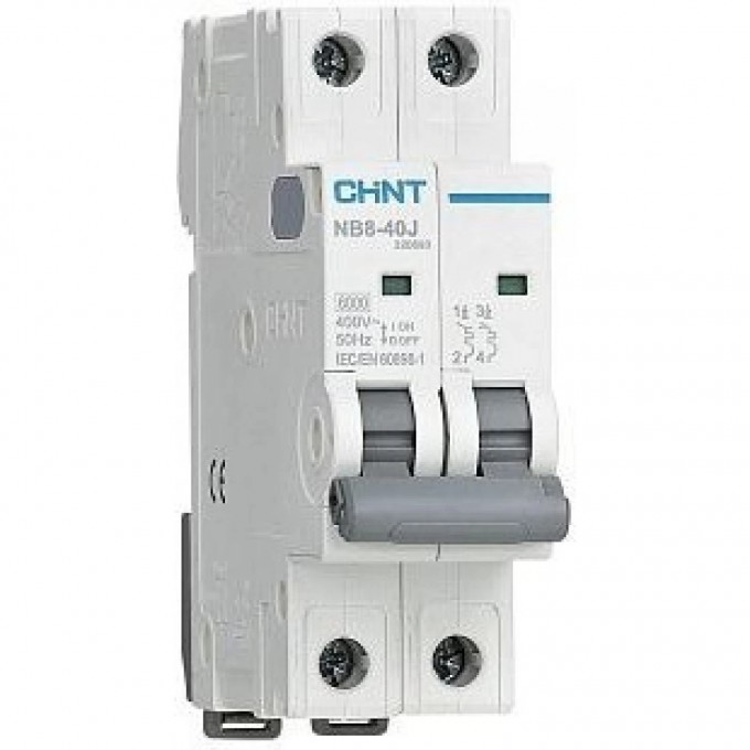 Автоматический выключатель CHINT NB8-40J 2P B4 6кА (R) 320675 Автоматический выключатель CHINT NB8-40J 2P B4 6кА (R) 320675