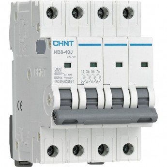 Автоматический выключатель CHINT NB8-40J 4P C20 6кА (R)