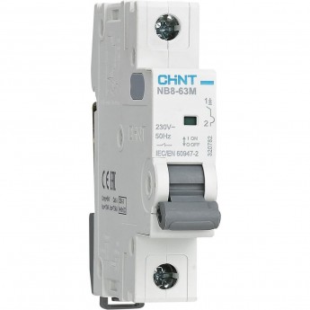 Автоматический выключатель CHINT NB8-63M 1P 10А 10кА х-ка K без тепл. расцеп. (R)