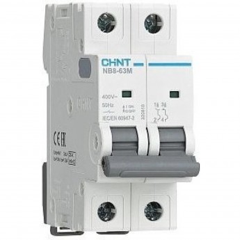 Автоматический выключатель CHINT NB8-63M 2P 40A (9,6-14,4)In 10кА (R) Автоматический выключатель CHINT NB8-63M 2P 40A (9,6-14,4)In 10кА (R)