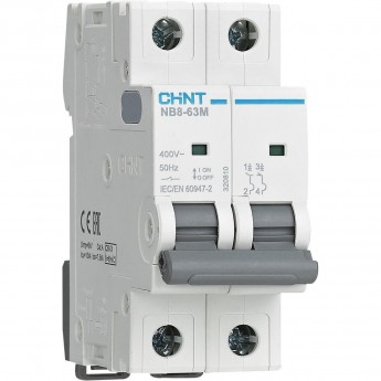 Автоматический выключатель CHINT NB8-63M 2P 50A (9,6-14,4)In 10кА (R)