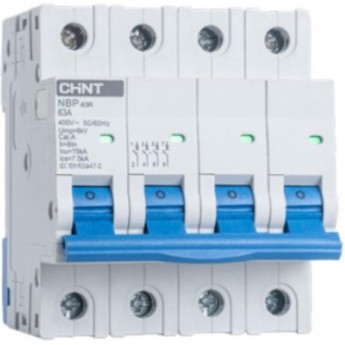 Автоматический выключатель CHINT NBP-63R 4P 40A 15кА 8In (R)