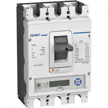 Автоматический выключатель CHINT NM8N-1600S TM 3P 1250А 50кА с рег. термомаг. расцепителем (R)