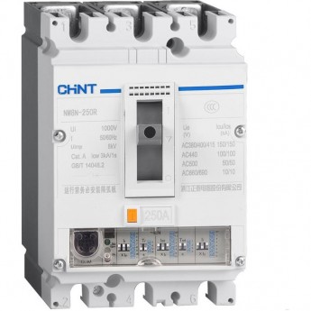Автоматический выключатель CHINT NM8N-250HVC TM 3P 125А 36кА с рег. термомаг. расцепителем (R)