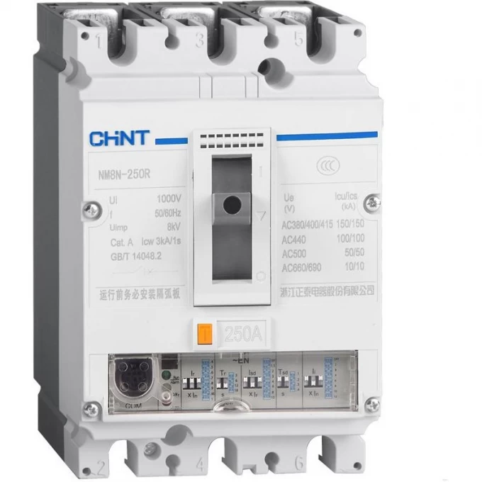 Автоматический выключатель CHINT NM8N-250HVC TM 3P 250А 36кА с рег. термомаг. расцепителем (R) 367770 Автоматический выключатель CHINT NM8N-250HVC TM 3P 250А 36кА с рег. термомаг. расцепителем (R) 367770