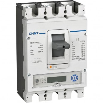 Автоматический выключатель CHINT NM8N-250Q EM 4P 250А 70кА с электр. расцепителем, LCD (R)