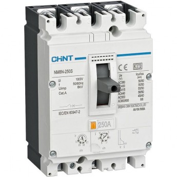 Автоматический выключатель CHINT NM8N-250S EN 3P 100А 50кА с электронным расцепителем (R)