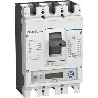 Автоматический выключатель CHINT NM8N-400Q EM 4P 400А 70кА с электр. расцепителем, LCD (R) Автоматический выключатель CHINT NM8N-400Q EM 4P 400А 70кА с электр. расцепителем, LCD (R)