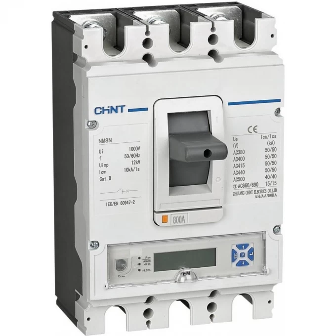 Автоматический выключатель CHINT NM8N-630C EM 4P 400А 36кА с электр. расцепителем, LCD (R) 269472 Автоматический выключатель CHINT NM8N-630C EM 4P 400А 36кА с электр. расцепителем, LCD (R) 269472