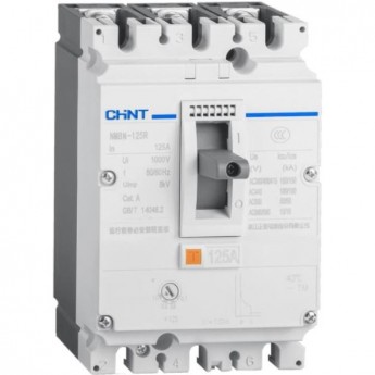 Автоматический выключатель CHINT NM8NDC-125H TM 2P 20А 100кА с рег. термомаг. расцепителем (R)