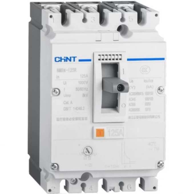 Автоматический выключатель CHINT NM8NDC-125H TM 4P 63А 100кА с рег. термомаг. расцепителем (R) 271827 Автоматический выключатель CHINT NM8NDC-125H TM 4P 63А 100кА с рег. термомаг. расцепителем (R) 271827
