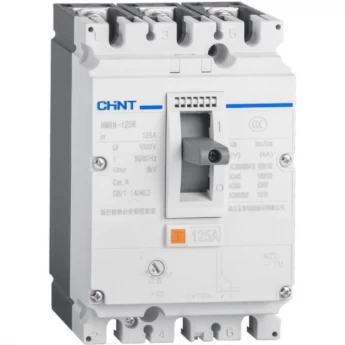 Автоматический выключатель CHINT NM8NDC-125Q TM 4P 125А 70кА с рег. термомаг. расцепителем (R)