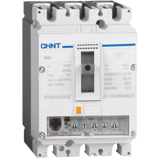 Автоматический выключатель CHINT NM8NDC-250S TM 4P 225А 50кА с рег. термомаг. расцепителем (R) 271307 Автоматический выключатель CHINT NM8NDC-250S TM 4P 225А 50кА с рег. термомаг. расцепителем (R) 271307