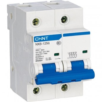 Автоматический выключатель CHINT NXB-125 2P 80A 10кА х-ка C (R)