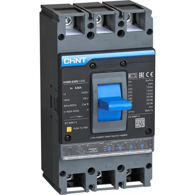 Автоматический выключатель CHINT NXMS-1250H/3Р 1250A 70кА с электронным расцепителем (R) 201719 Автоматический выключатель CHINT NXMS-1250H/3Р 1250A 70кА с электронным расцепителем (R) 201719