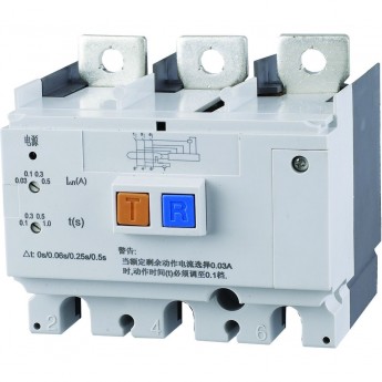 Дифференциальный модуль CHINT NM8NL-400 4P A RCD1 рег. ток утечки 0,03-0,1-0,3-1 A (R)