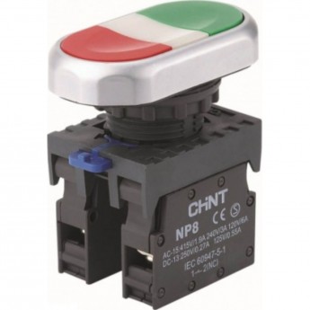 Двойная кнопка CHINT NP8-11S 1НО+1НЗ, IP65 (R)