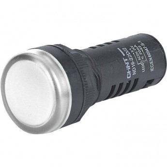 Индикатор CHINT ND16-22D/2C белый, встр. резистор, IP65 АС/DC110В (R)