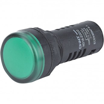Индикатор CHINT ND16-22DS/4C зеленый, компактный, встр. конденсатор, IP65 АС380В (R) Индикатор CHINT ND16-22DS/4C зеленый, компактный, встр. конденсатор, IP65 АС380В (R)