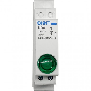 Индикатор CHINT ND9-2/gg зеленый+зеленый , AC/DC230В (LED) (R)