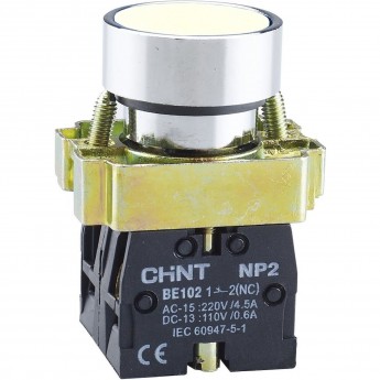 Кнопка управления CHINT NP2-EW3165 1НО+1НЗ белая AC/DC230В(LED), IP40 (R) Кнопка управления CHINT NP2-EW3165 1НО+1НЗ белая AC/DC230В(LED), IP40 (R)