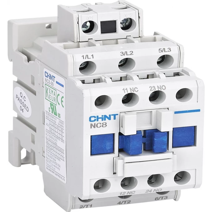 Контактор CHINT NC8-09/W 3P 9А AC/DC (24~60В) (R) 572267 Контактор CHINT NC8-09/W 3P 9А AC/DC (24~60В) (R) 572267