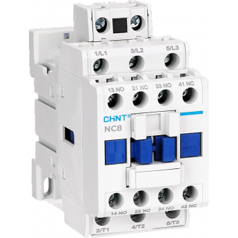 Контактор CHINT NC8-18/W 3P 18А AC/DC (24~60В) 1НО+1НЗ (R)