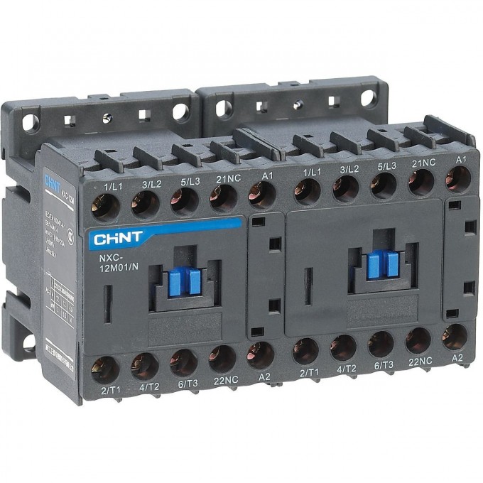 Контактор CHINT NXC-12M10/N реверс. 12А 24АС 1НО 50/60Гц 836630 Контактор CHINT NXC-12M10/N реверс. 12А 24АС 1НО 50/60Гц 836630
