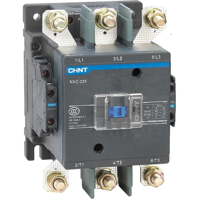 Контактор CHINT NXC-225 225A 220В/АС3 2НО+2НЗ 50Гц (R) 836523 Контактор CHINT NXC-225 225A 220В/АС3 2НО+2НЗ 50Гц (R) 836523