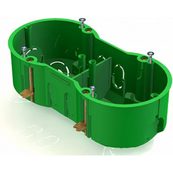 Коробка установочная 2-местная CHINT ,141х70х45мм для скрытого монтажа в полых стенах (с саморез, с металл)