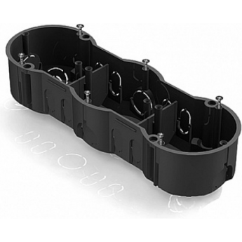 Коробка установочная 3-местная CHINT, 212х70х45мм для скрытого монтажа в кирпичных стенах (с саморезами)