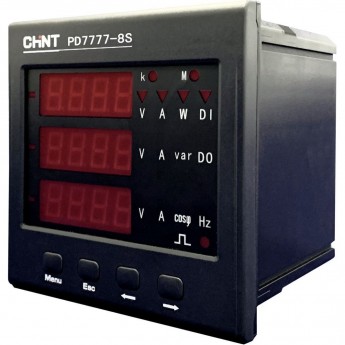 Многофункциональный измерительный прибор CHINT PD7777-8S4 380В 5A 3ф 120x120 светодиод. дисплей RS485 Многофункциональный измерительный прибор CHINT PD7777-8S4 380В 5A 3ф 120x120 светодиод. дисплей RS485