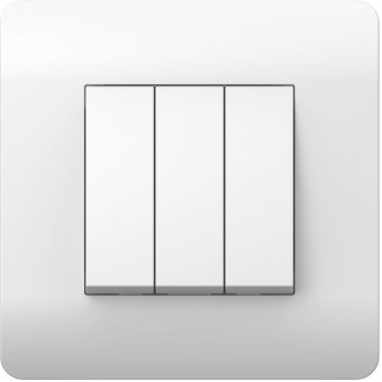 Переключатель 3-клавишный 10А CHINT NEW3-E, белый