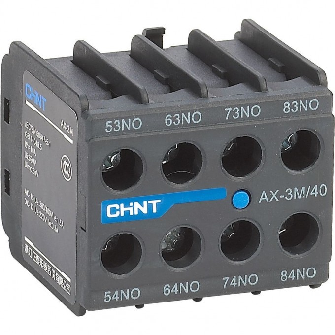 Приставка CHINT доп.контакты AX-3M/04 к Контактору NXC-06M~12M (R) 925188