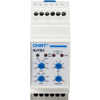 Реле контроля фаз CHINT NJYB3-8 AC380V (R)