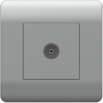 Розетка антенная одиночная TV коннектор CHINT NEW3-E, серебряный Розетка антенная одиночная TV коннектор CHINT NEW3-E, серебряный