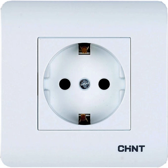 Розетка CHINT с заземляющим контактом 16А 250В 715389 Розетка CHINT с заземляющим контактом 16А 250В 715389