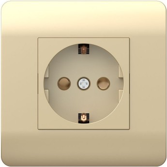 Розетка с/з со шторками CHINT NEW3-E, 16А, шампань Розетка с/з со шторками CHINT NEW3-E, 16А, шампань