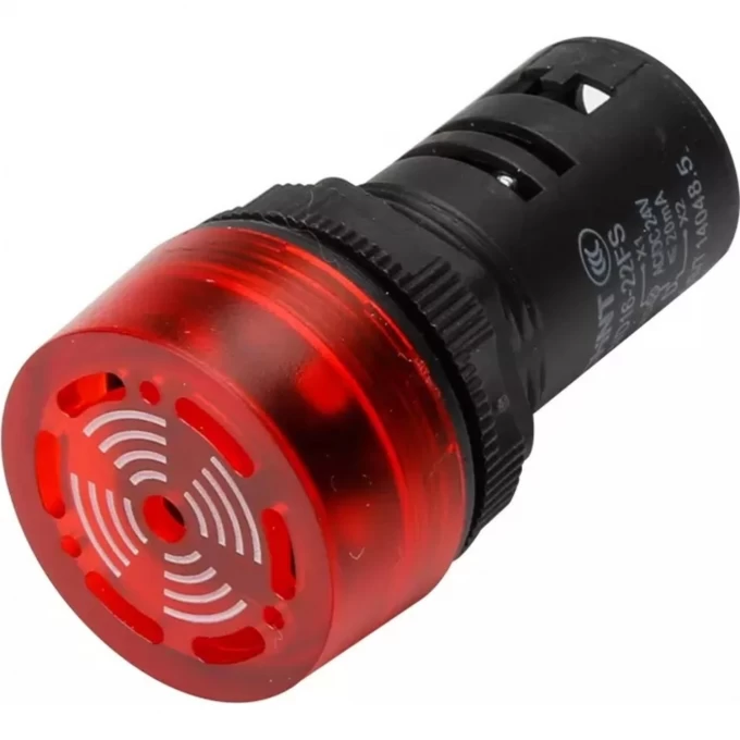 Сигнализатор звуковой CHINT ND16-22F Φ22 мм красный АС220В (R) 593391 Сигнализатор звуковой CHINT ND16-22F Φ22 мм красный АС220В (R) 593391