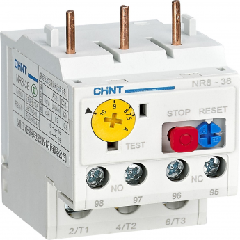 Тепловые реле перегрузки CHINT NR8-38 0.35-0.5A(R) Тепловые реле перегрузки CHINT NR8-38 0.35-0.5A(R)