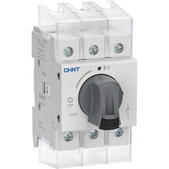 Выключатель-разъединитель CHINT NF2-100/3HRY дверного монтажа, красно-желтая ручка (R) Выключатель-разъединитель CHINT NF2-100/3HRY дверного монтажа, красно-желтая ручка (R)